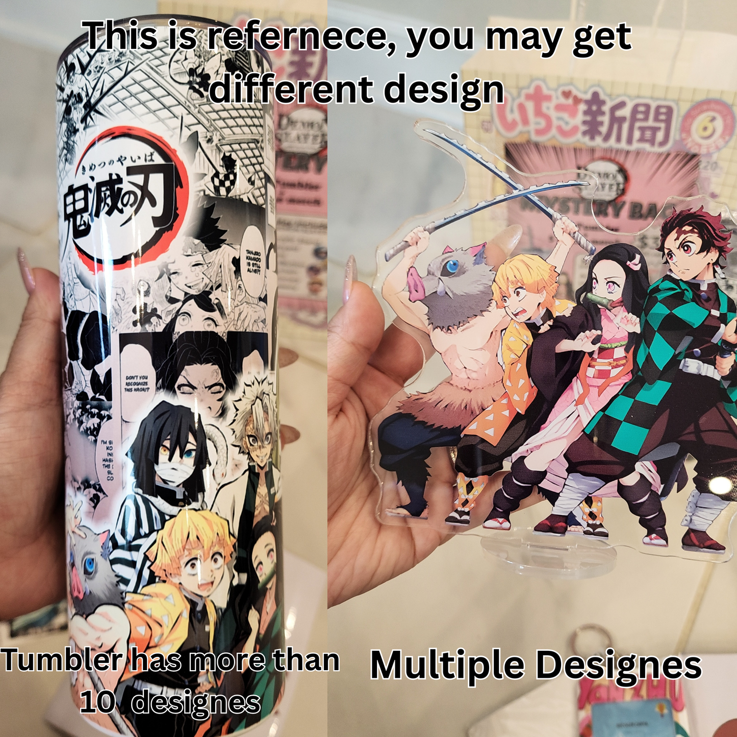 Blind Date with Demon Slayer  Mystery Box – 20oz Tumbler + 5 Surprise Demon Slayer Items