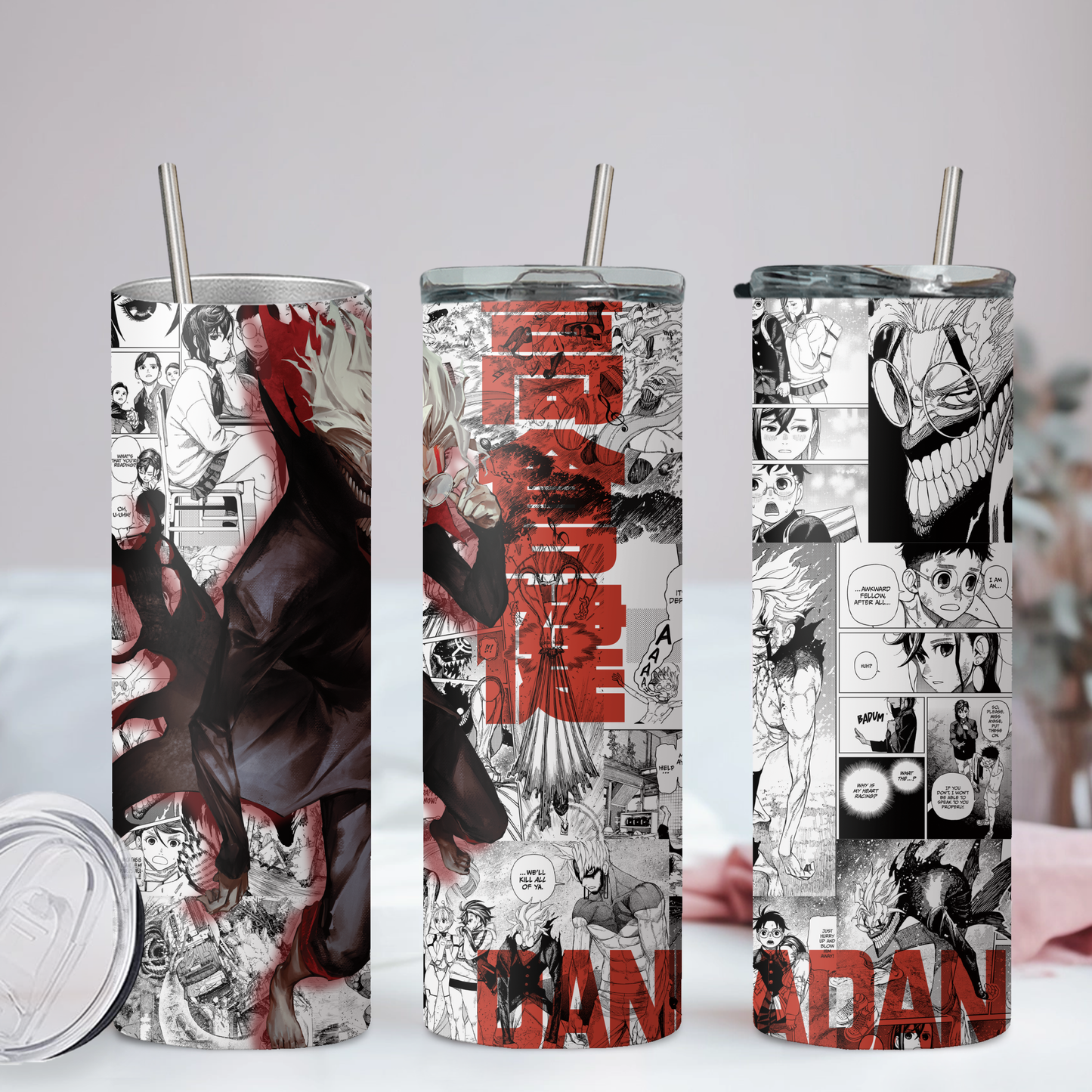 Dan Da Dan Collection Anime 20oz Tumbler with Straw and Lid