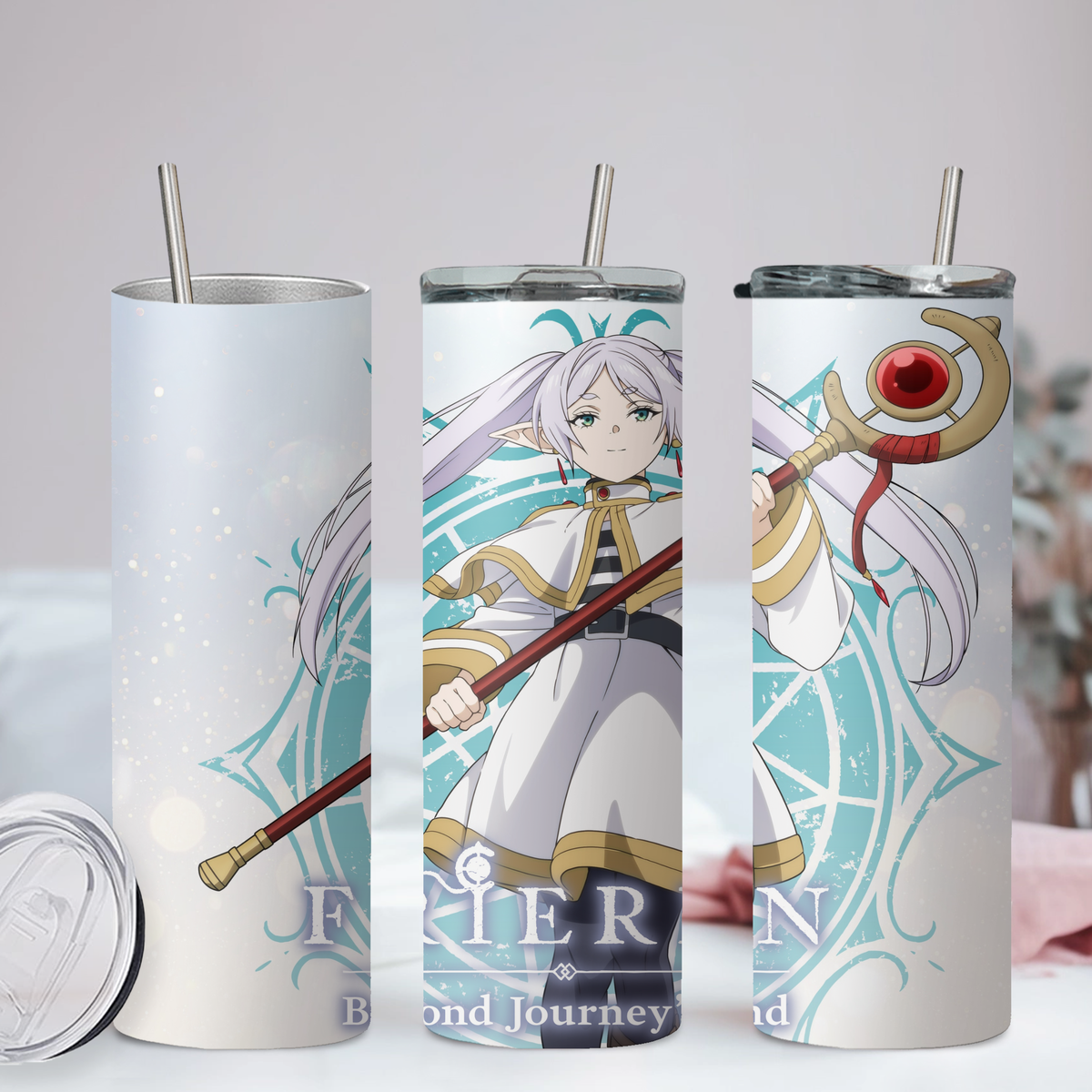 Frieren Collection Anime 20oz Tumbler with Straw and Lid