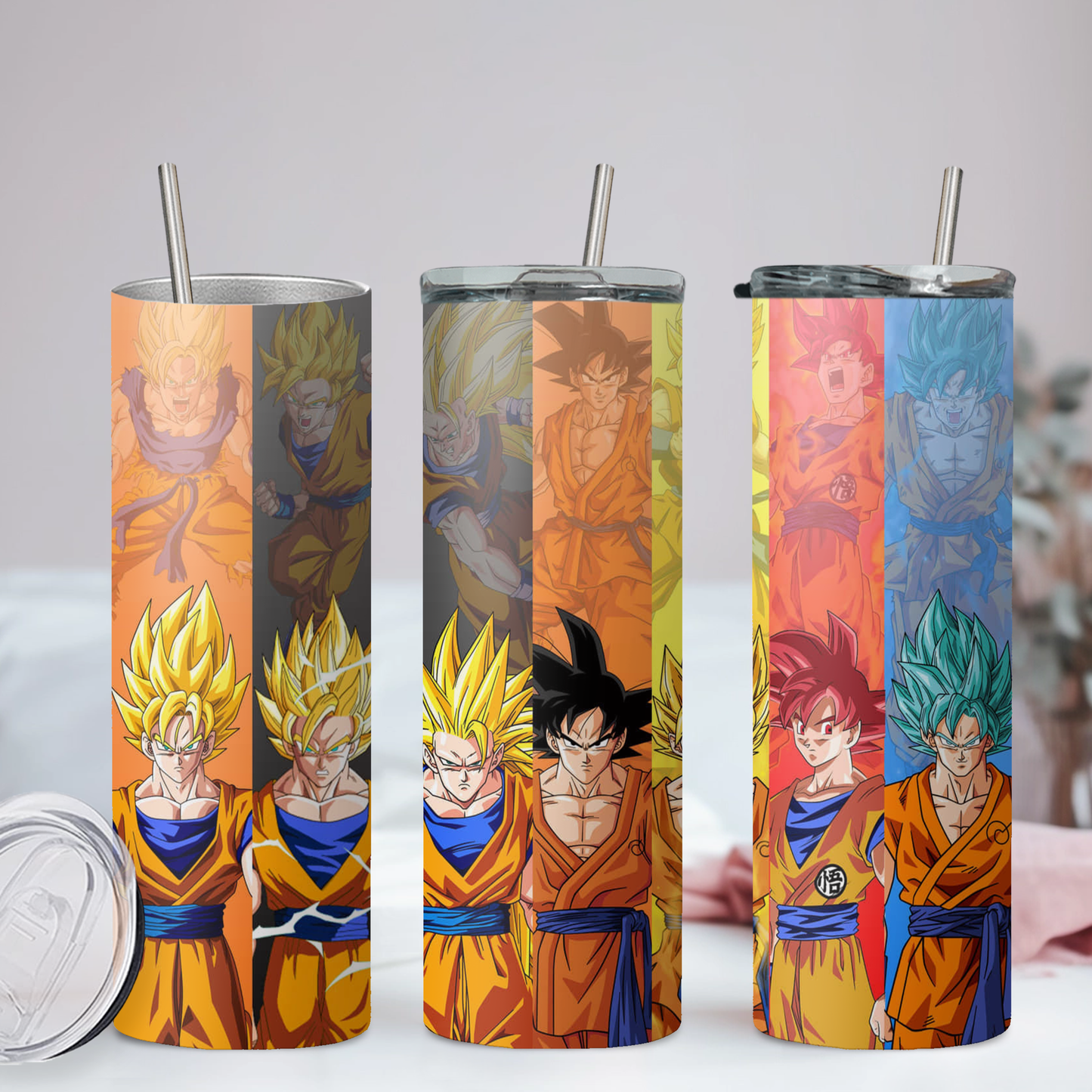 DragonBall Z Anime 20oz Tumbler with Straw and Lid