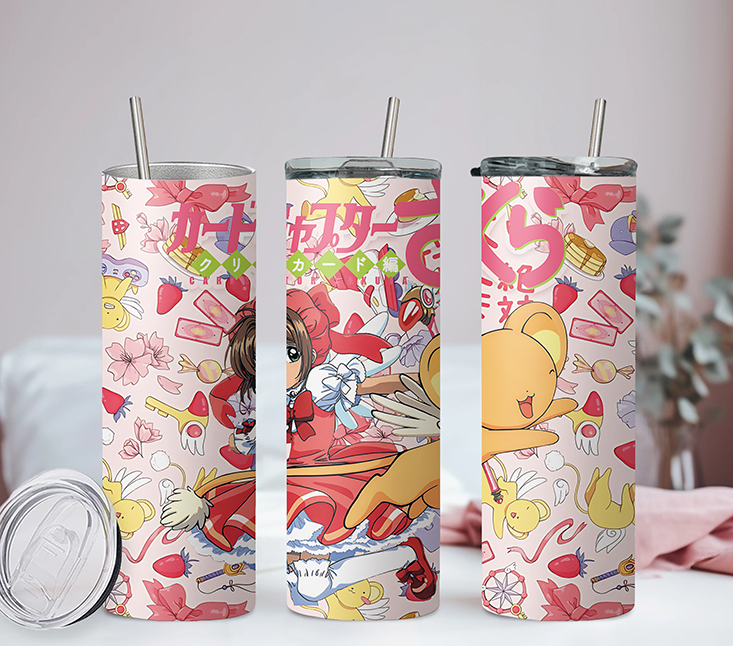 Cardcaptor Sakura Anime 20oz Tumbler with Straw and Lid