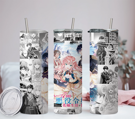 7th Time Loop Anime 20oz Tumbler with Straw and Lid