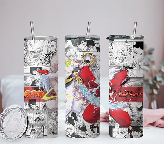 Inuyasha Anime 20oz Tumbler with Straw and Lid