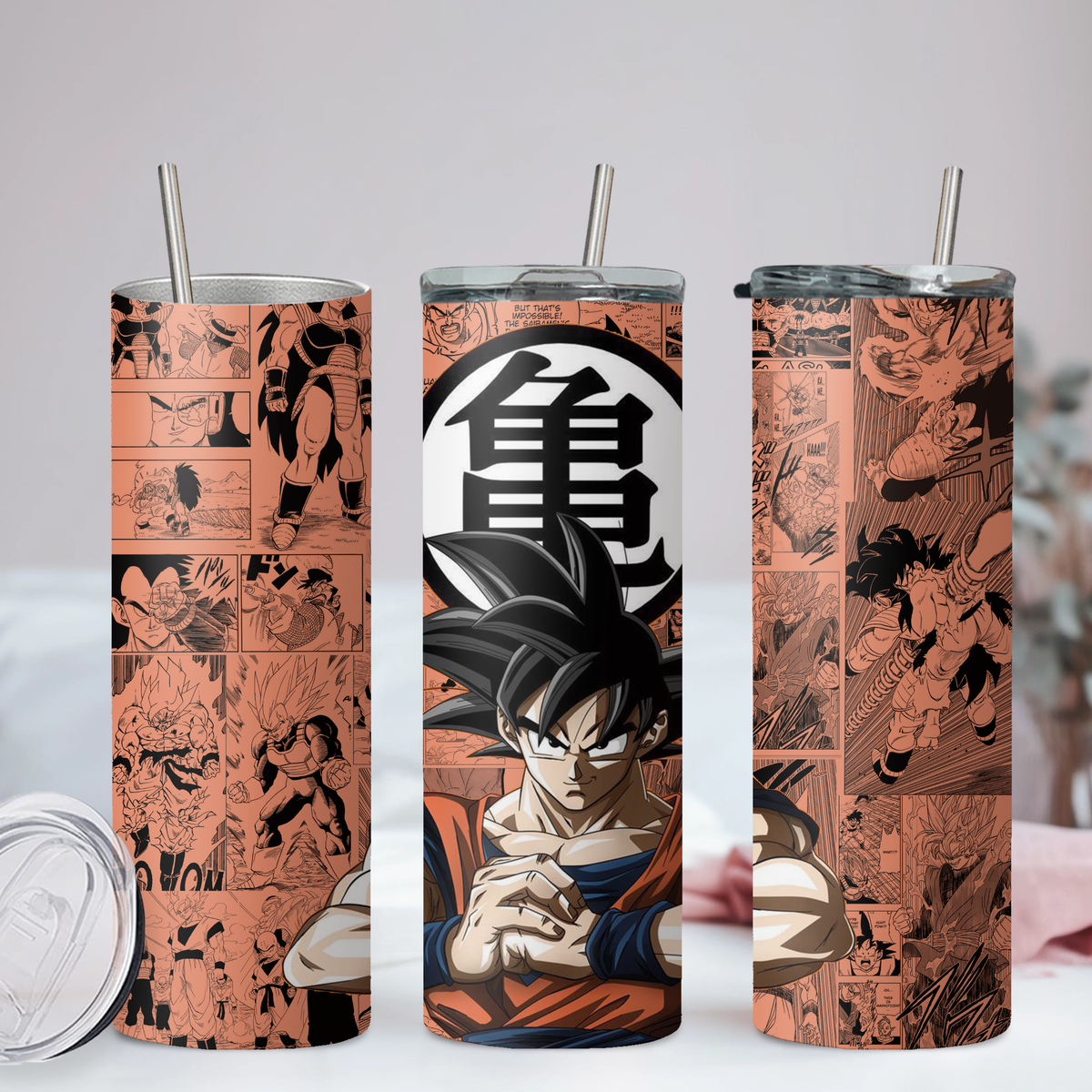 DragonBall Z Anime 20oz Tumbler with Straw and Lid
