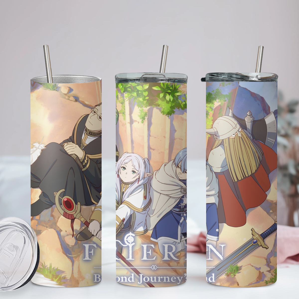 Frieren Collection Anime 20oz Tumbler with Straw and Lid