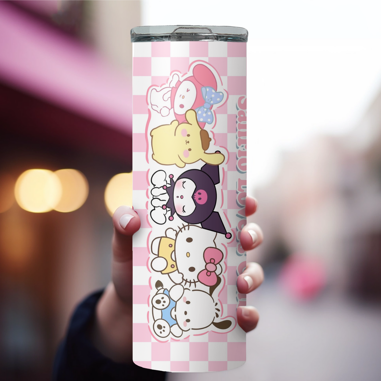 Sanrio-Hello Kitty Anime 20oz Tumbler with Straw and Lid