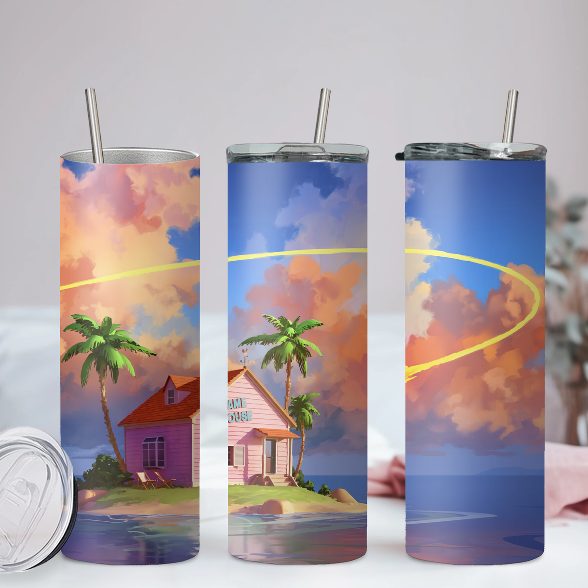 DragonBall Z Anime 20oz Tumbler with Straw and Lid