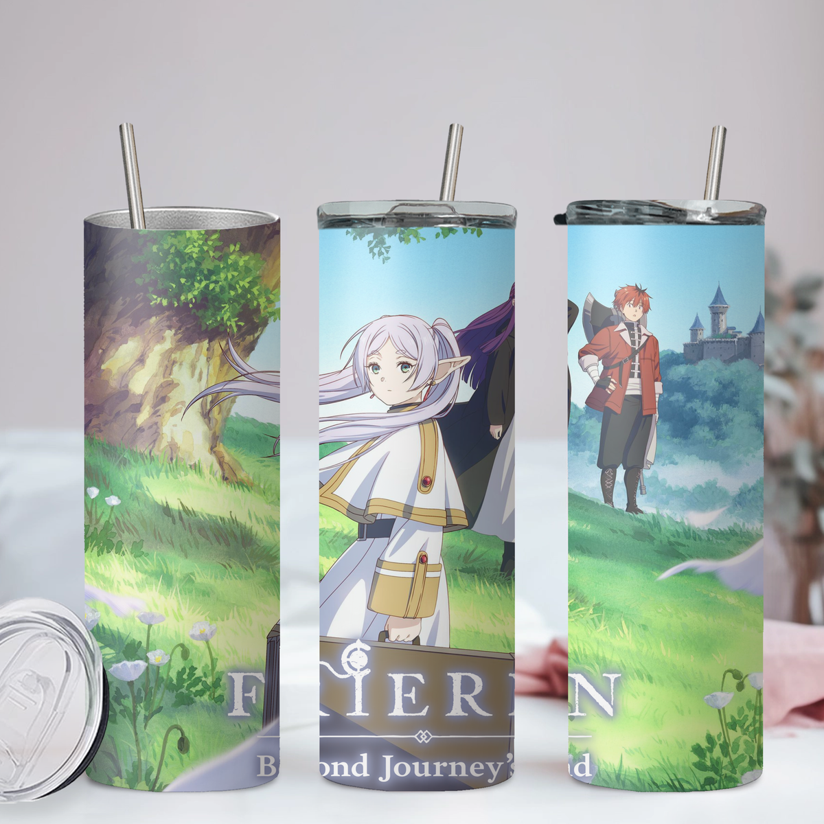 Frieren Collection Anime 20oz Tumbler with Straw and Lid