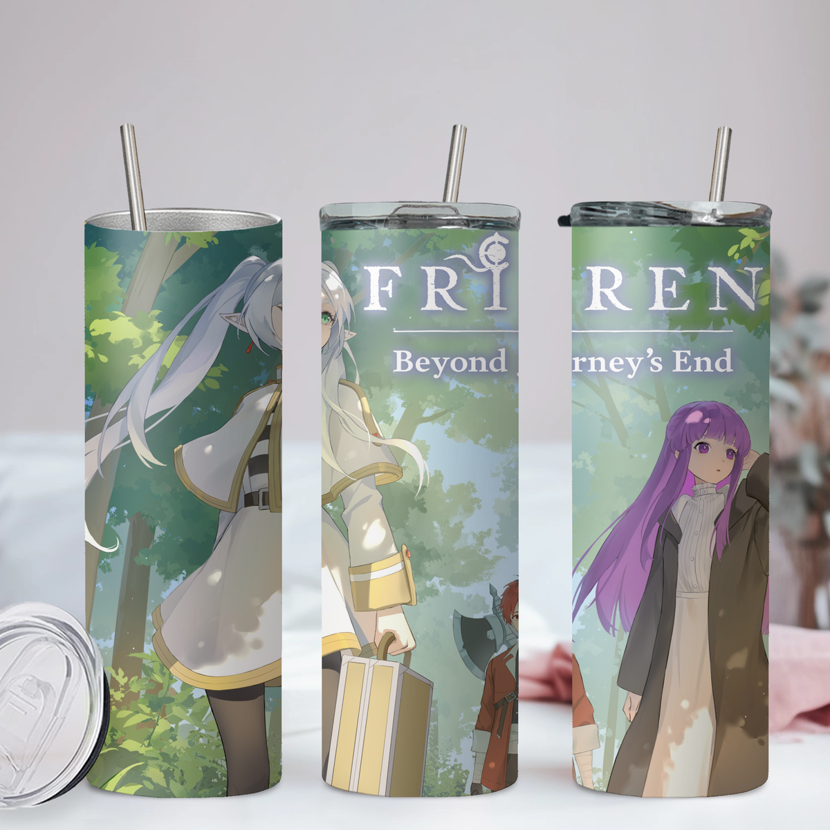 Frieren Collection Anime 20oz Tumbler with Straw and Lid
