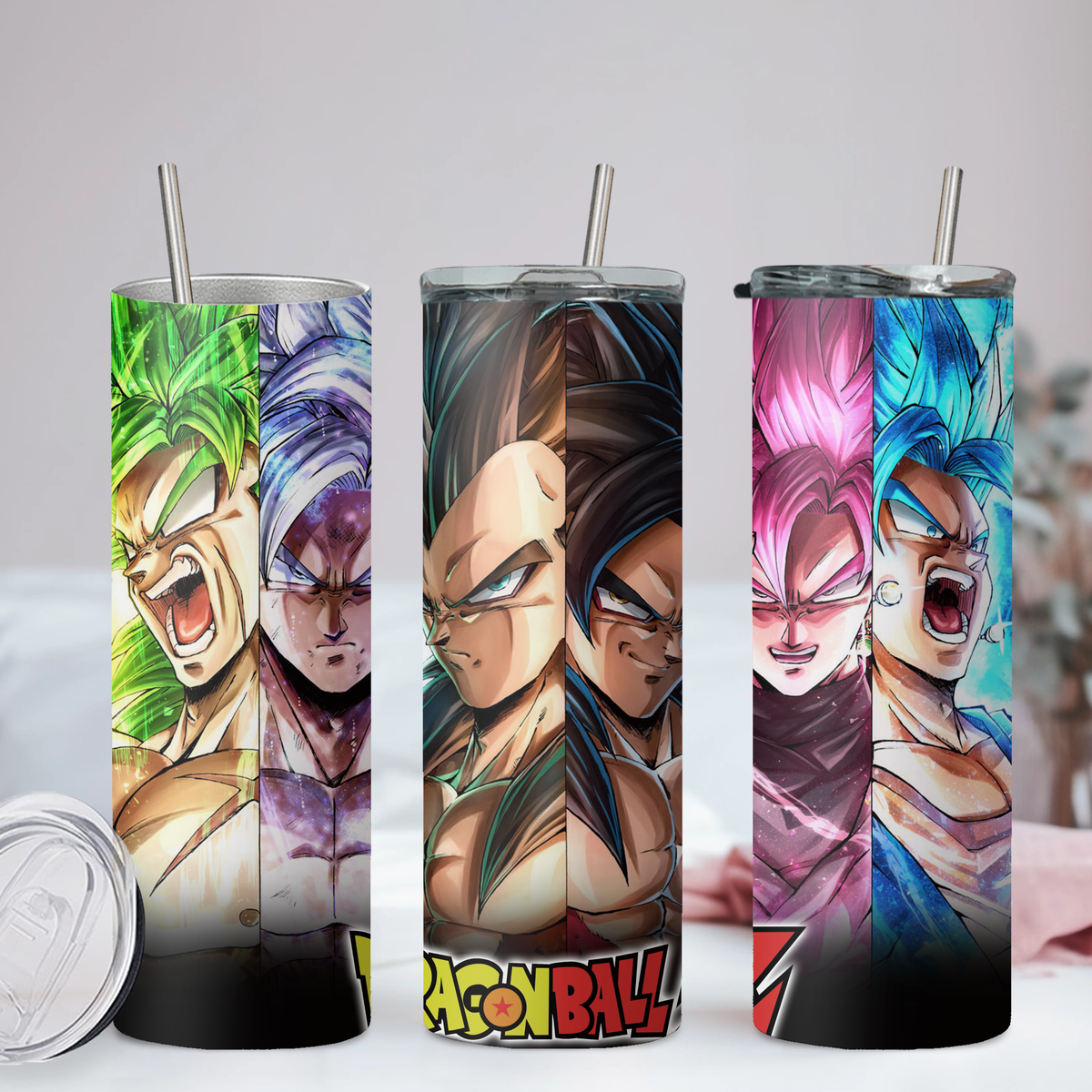 DragonBall Z Anime 20oz Tumbler with Straw and Lid