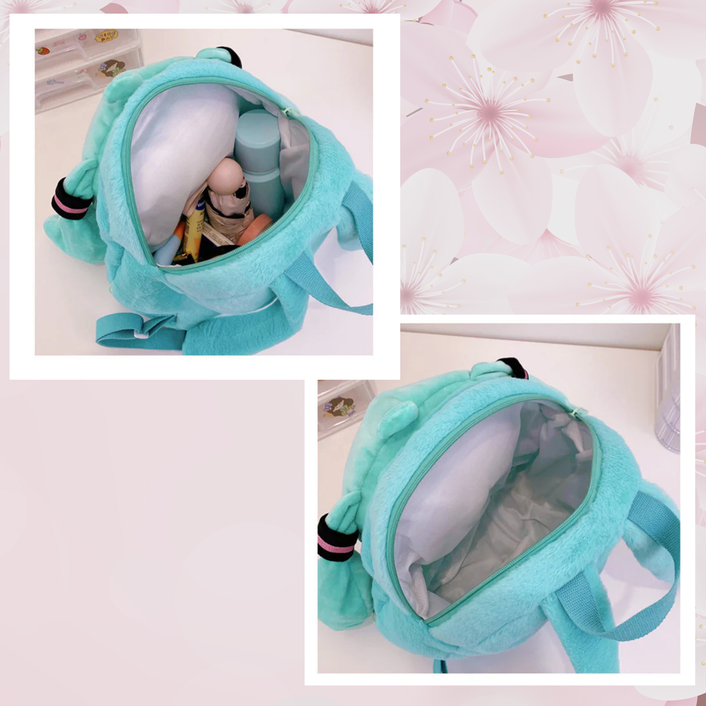 Hatsune Miku Plush ITA Backpack: Kawaii Anime ITA Backpack