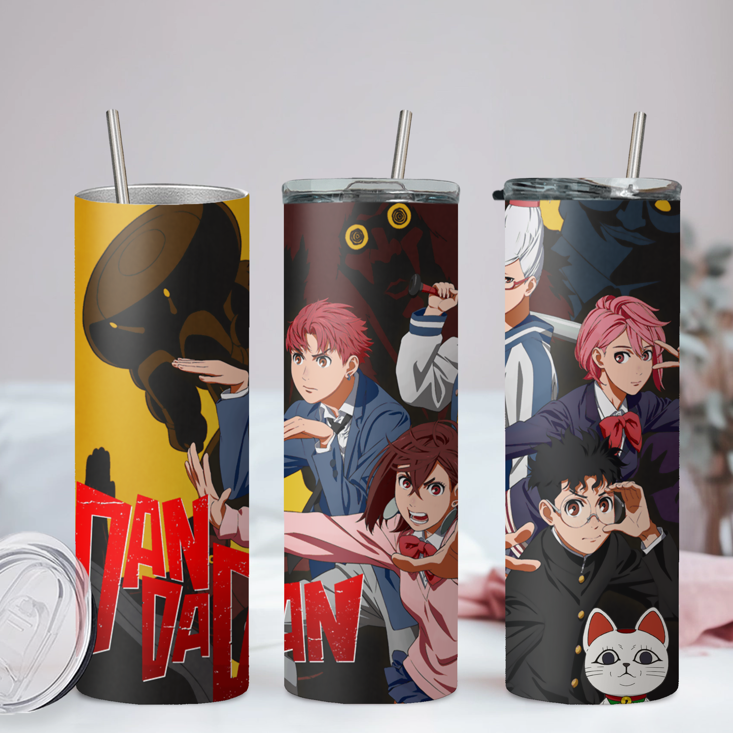 Dan Da Dan Collection Anime 20oz Tumbler with Straw and Lid