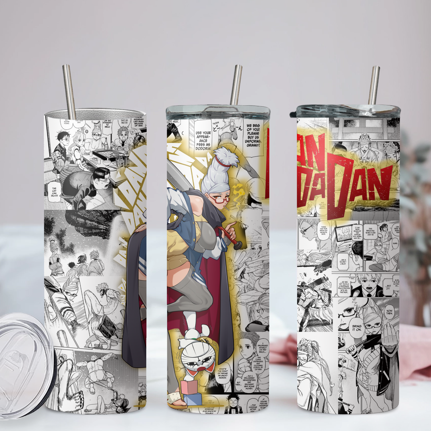 Dan Da Dan Collection Anime 20oz Tumbler with Straw and Lid