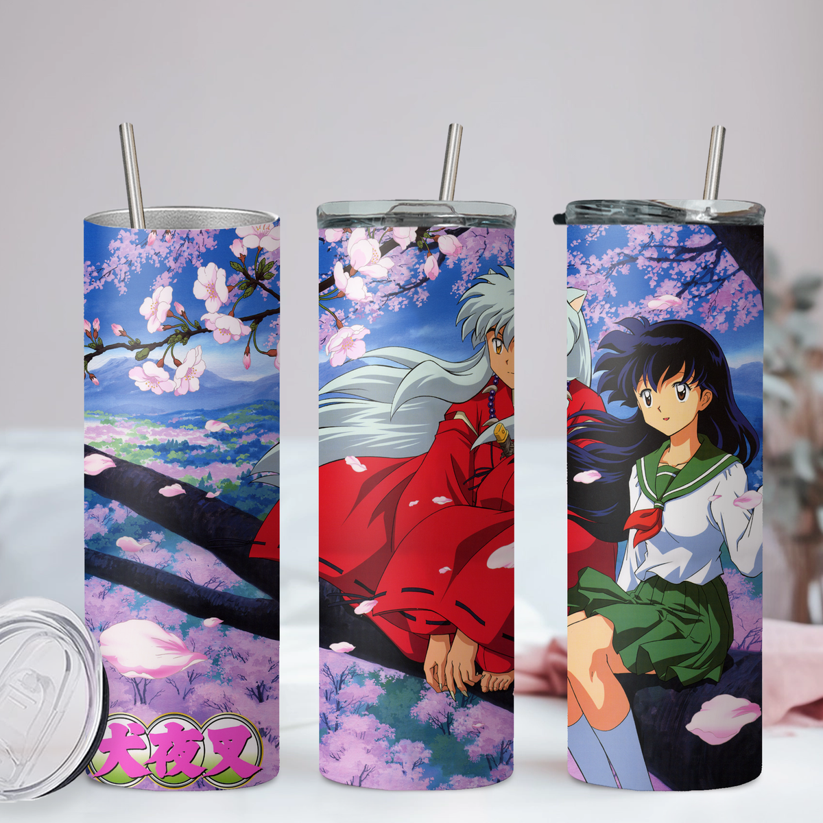 Inuyasha Anime 20oz Tumbler with Straw and Lid
