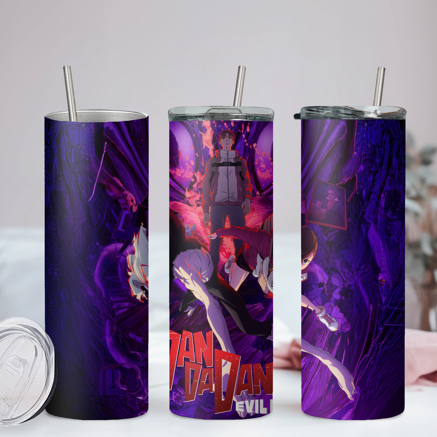 Dan Da Dan Collection Anime 20oz Tumbler with Straw and Lid