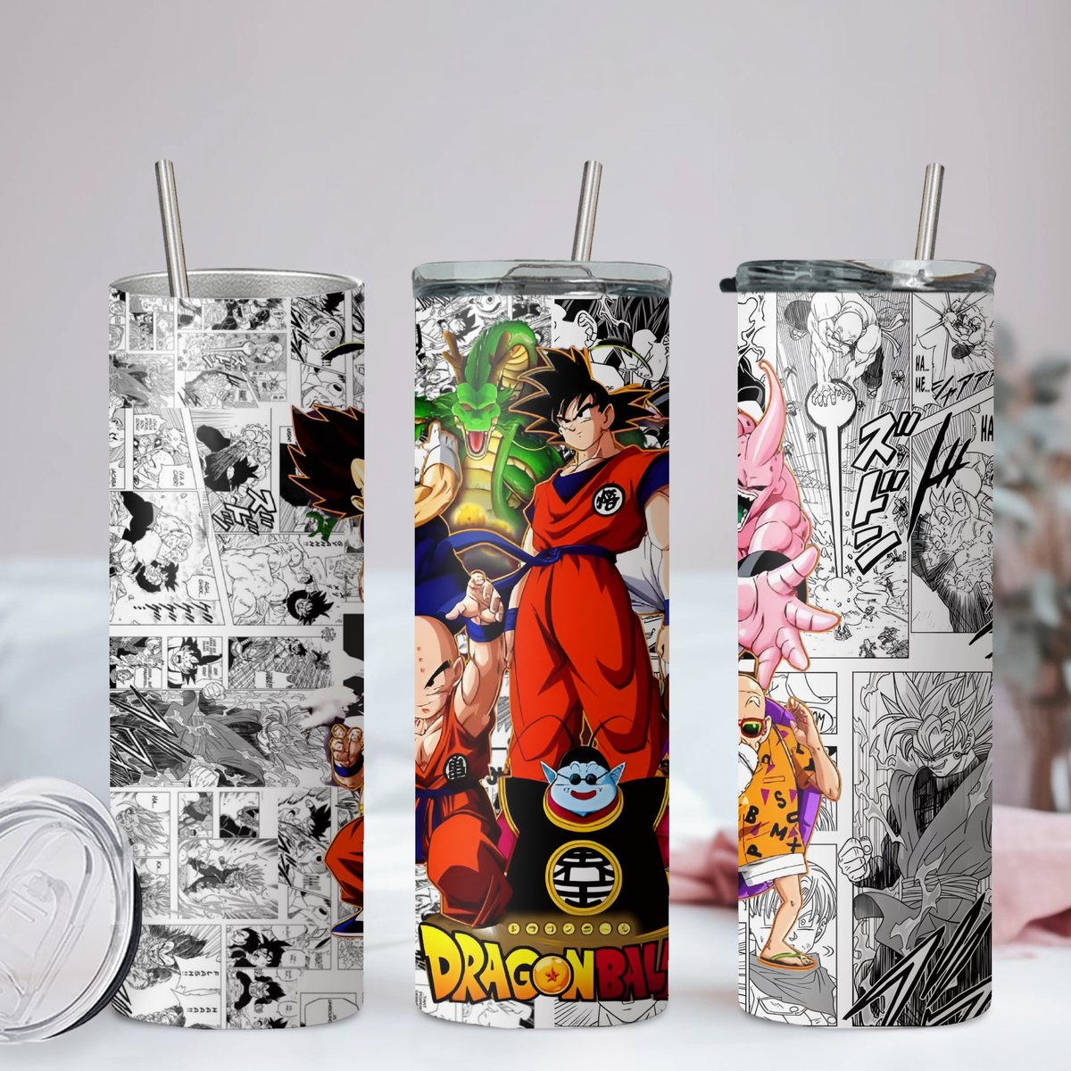 DragonBall Z Anime 20oz Tumbler with Straw and Lid