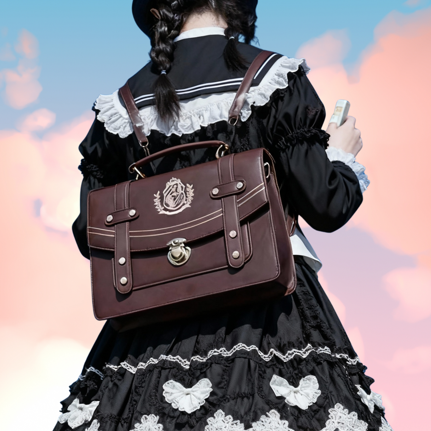Vintage Embroidery  ITA Backpacks & Crossbody Messenger Bag, Women Handbags Luxury Design Shoulder Crossbody Bags