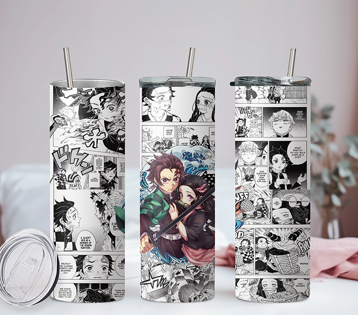 Demon Slayer Collection 20oz Tumbler with Straw and Lid