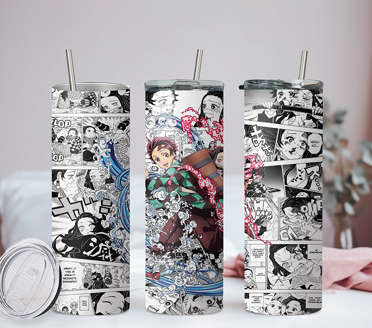 Demon Slayer Collection 20oz Tumbler with Straw and Lid