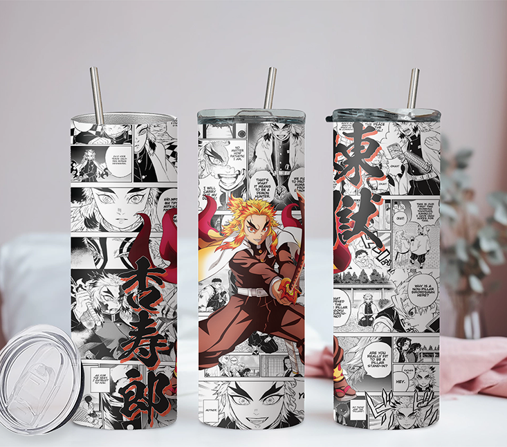 Demon Slayer Collection 20oz Tumbler with Straw and Lid