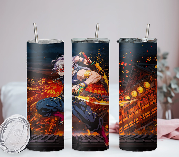 Demon Slayer Collection 20oz Tumbler with Straw and Lid