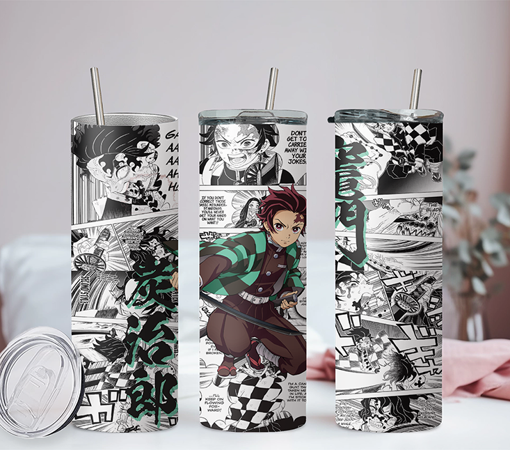 Demon Slayer Collection 20oz Tumbler with Straw and Lid