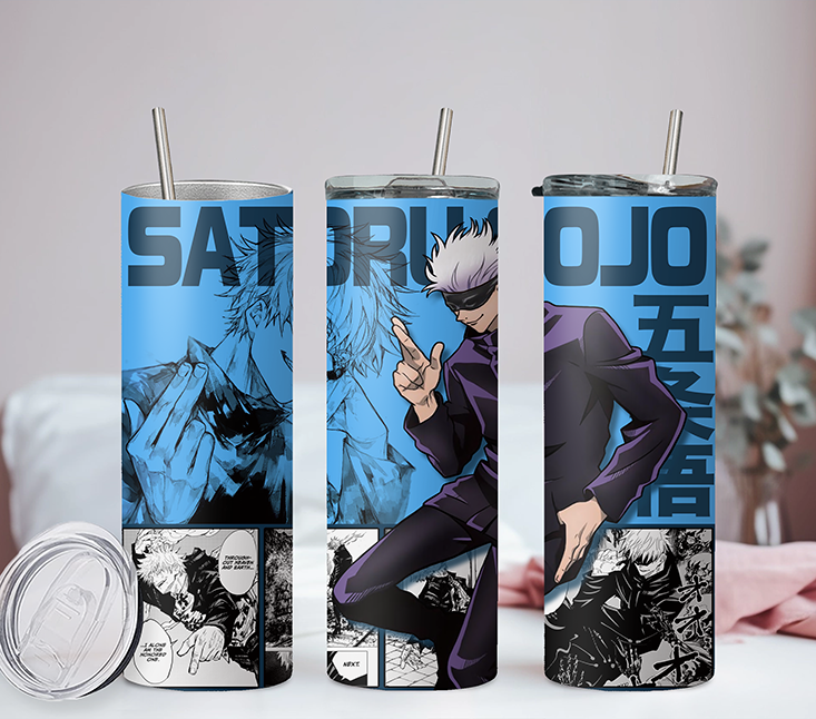 Jujutsu Kaisen Collection Anime 20oz Tumbler with Straw and Lid