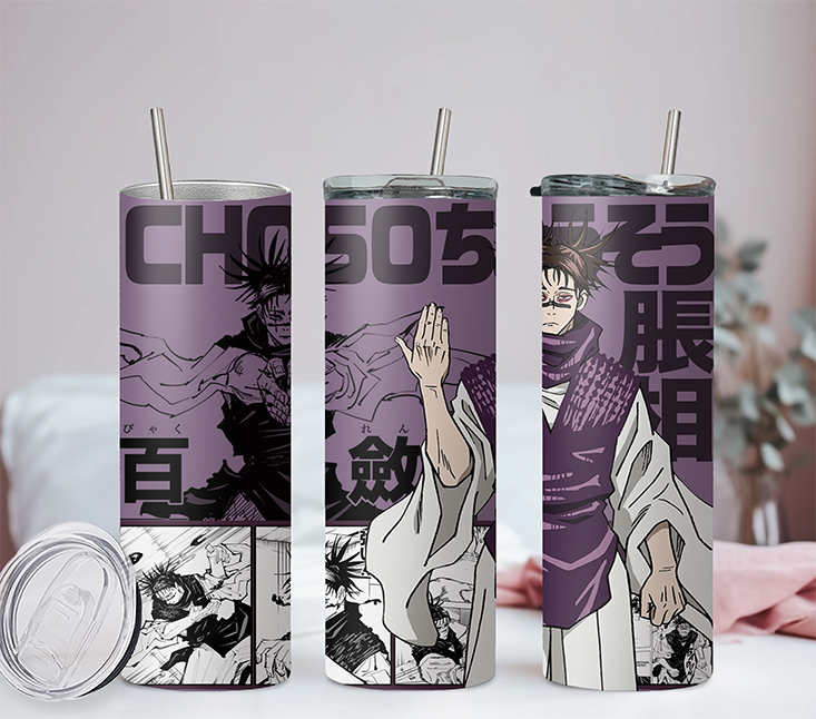 Jujutsu Kaisen Collection Anime 20oz Tumbler with Straw and Lid