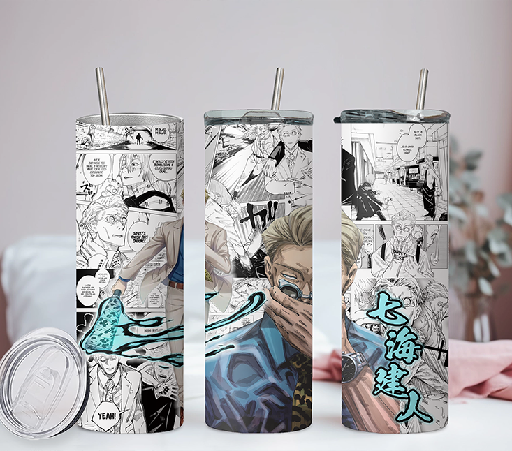 Jujutsu Kaisen Collection Anime 20oz Tumbler with Straw and Lid