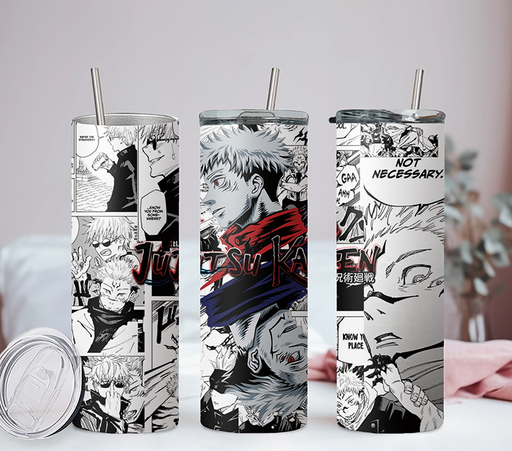 Jujutsu Kaisen Collection Anime 20oz Tumbler with Straw and Lid