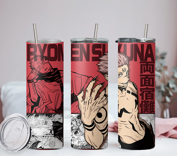 Jujutsu Kaisen Collection Anime 20oz Tumbler with Straw and Lid