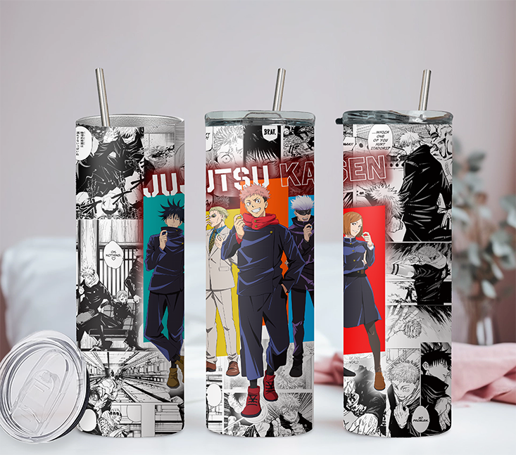 Jujutsu Kaisen Collection Anime 20oz Tumbler with Straw and Lid