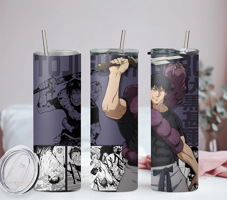 Jujutsu Kaisen Collection Anime 20oz Tumbler with Straw and Lid