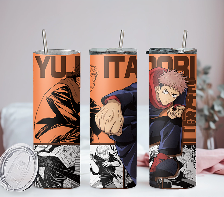 Jujutsu Kaisen Collection Anime 20oz Tumbler with Straw and Lid