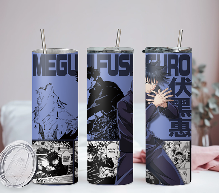 Jujutsu Kaisen Collection Anime 20oz Tumbler with Straw and Lid