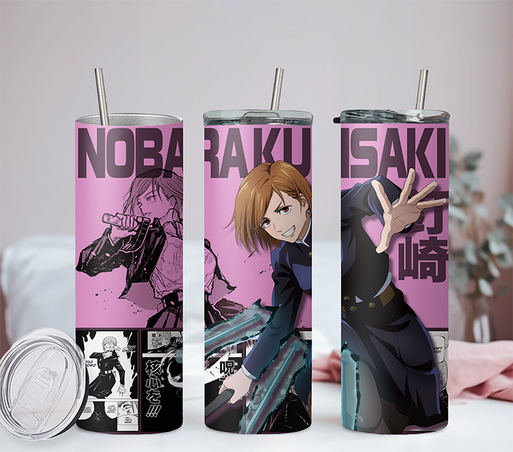 Jujutsu Kaisen Collection Anime 20oz Tumbler with Straw and Lid