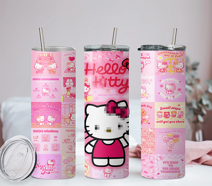 Sanrio Hello Kitty & Friends Collection  Anime 20oz Tumbler with Straw and Lid