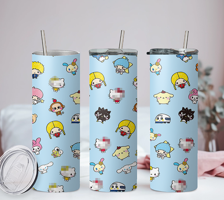 Sanrio Hello Kitty & Friends Collection  Anime 20oz Tumbler with Straw and Lid