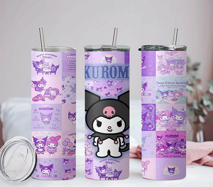 Sanrio Hello Kitty & Friends Collection  Anime 20oz Tumbler with Straw and Lid