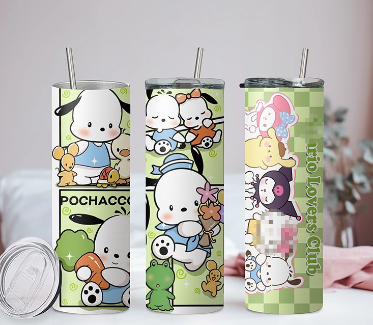 Sanrio Hello Kitty & Friends Collection  Anime 20oz Tumbler with Straw and Lid