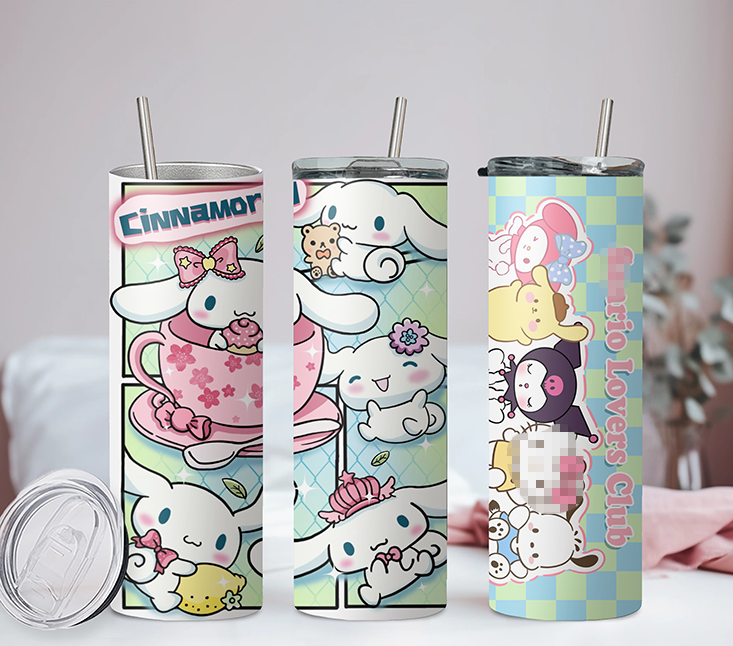 Sanrio Hello Kitty & Friends Collection  Anime 20oz Tumbler with Straw and Lid