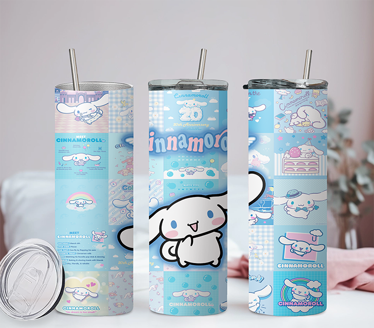 Sanrio Hello Kitty & Friends Collection  Anime 20oz Tumbler with Straw and Lid