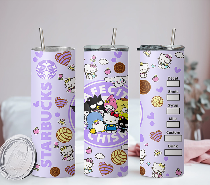 Sanrio Hello Kitty & Friends Collection  Anime 20oz Tumbler with Straw and Lid