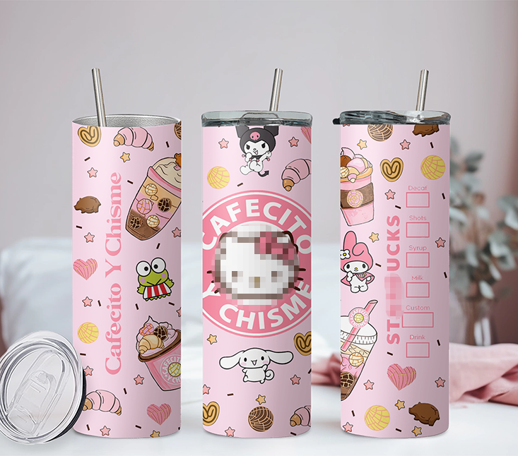 Sanrio Hello Kitty & Friends Collection  Anime 20oz Tumbler with Straw and Lid