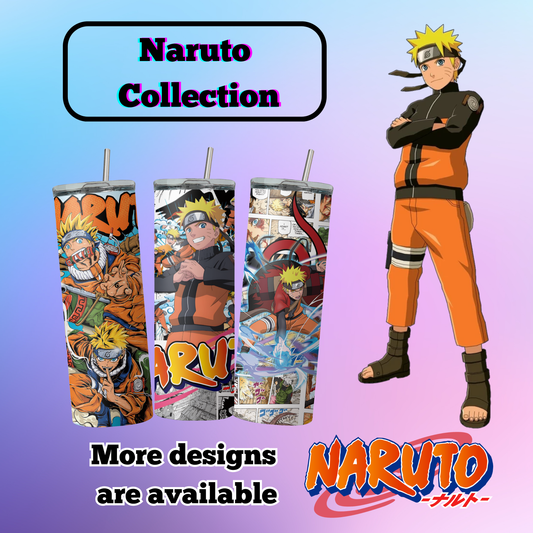 Naruto Collection Anime 20oz Tumbler with Straw and Lid