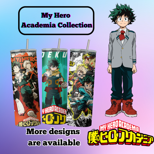 My Hero Academia Collection Anime 20oz Tumbler with Straw and Lid