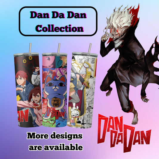 Dan Da Dan Collection Anime 20oz Tumbler with Straw and Lid
