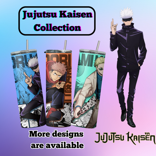 Jujutsu Kaisen Collection Anime 20oz Tumbler with Straw and Lid