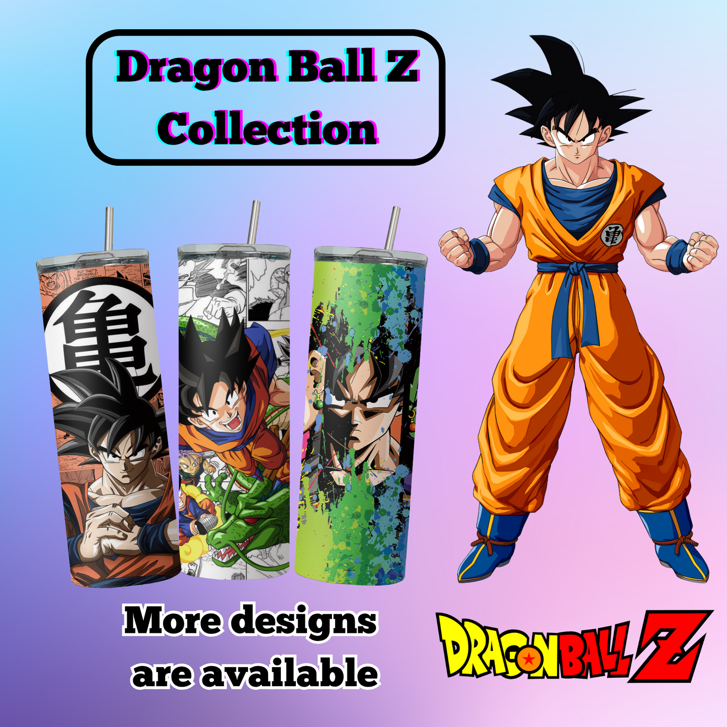 DragonBall Z Anime 20oz Tumbler with Straw and Lid