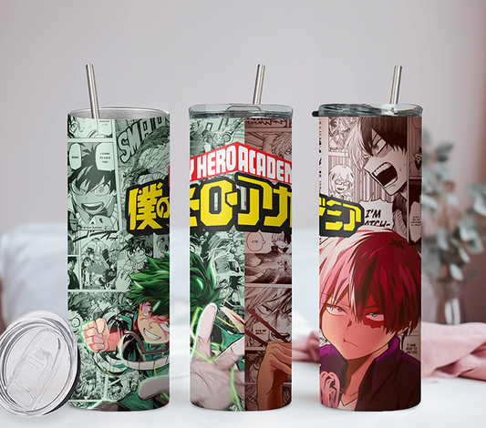 My Hero Academia Collection Anime 20oz Tumbler with Straw and Lid